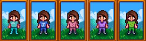 can you buy clothes in stardew valley|stardew valley pink striped shirt.